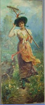 漢斯 薩茨卡 Oil Painting by Hans Zatzka 漢斯 薩茨卡 Oil Painting by Hans Zatzka